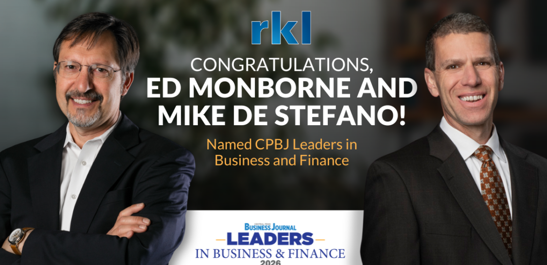 Congratulations Ed Monborne and Mike De Stefano