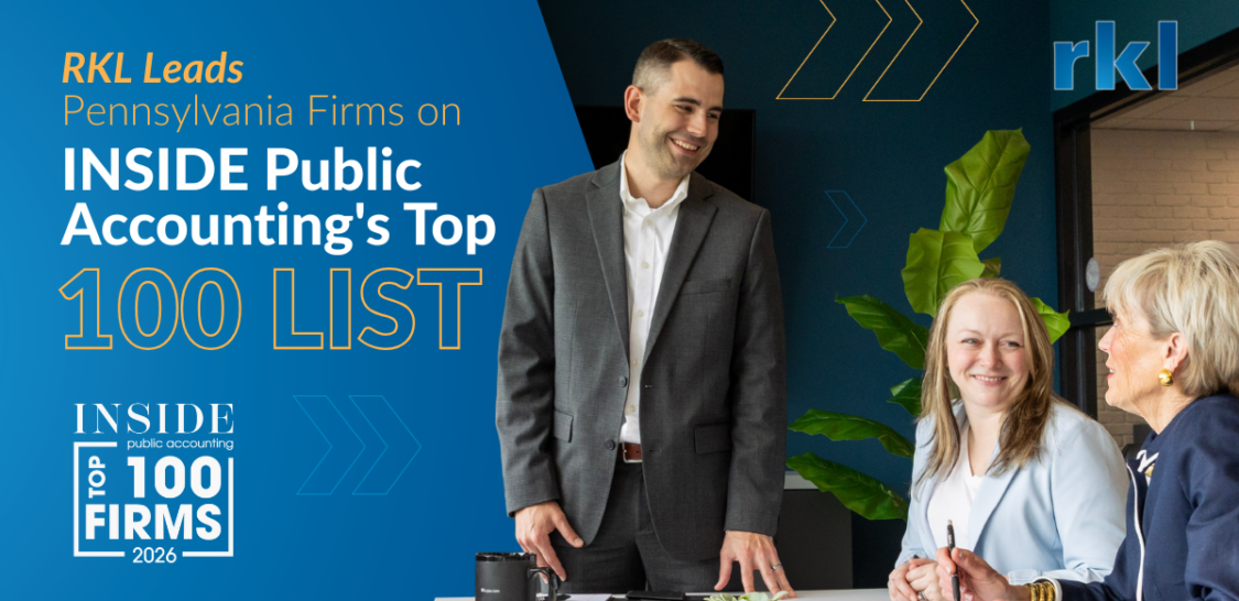 RKL Leads Pennsylvania Firms on INSIDE Public Accounting's Top 100 List