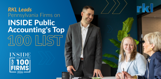 RKL Leads Pennsylvania Firms on INSIDE Public Accounting's Top 100 List