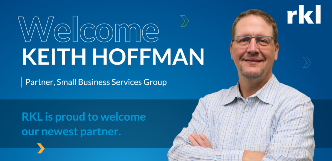 Welcome, Keith Hoffman